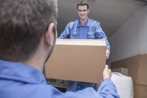 Flat removals planning in Beckenham with boxes ready for loading