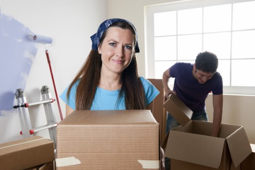 Removal van and storage boxes for Beckenham moving services