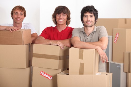 Furniture and boxes being loaded into a van in Beckenham