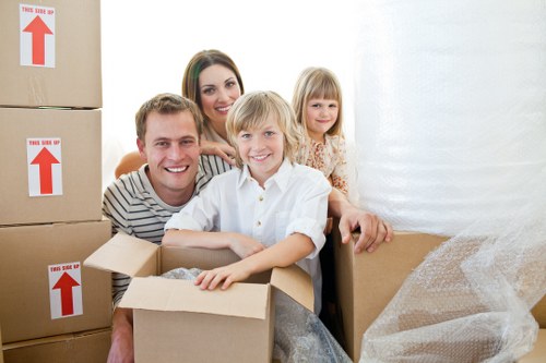 Beckenham house moving and storage service preparation scene