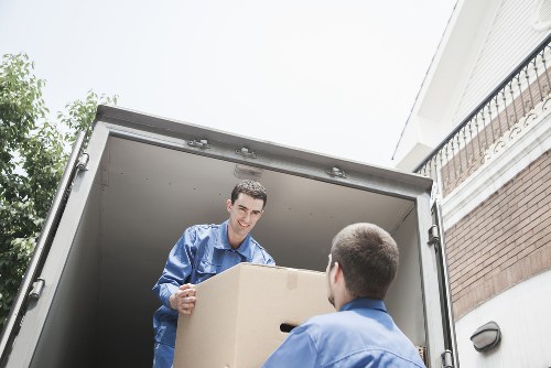 Boxes and personal items prepared for student storage in Beckenham